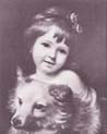 Miss Julie Metcalf with her Dog